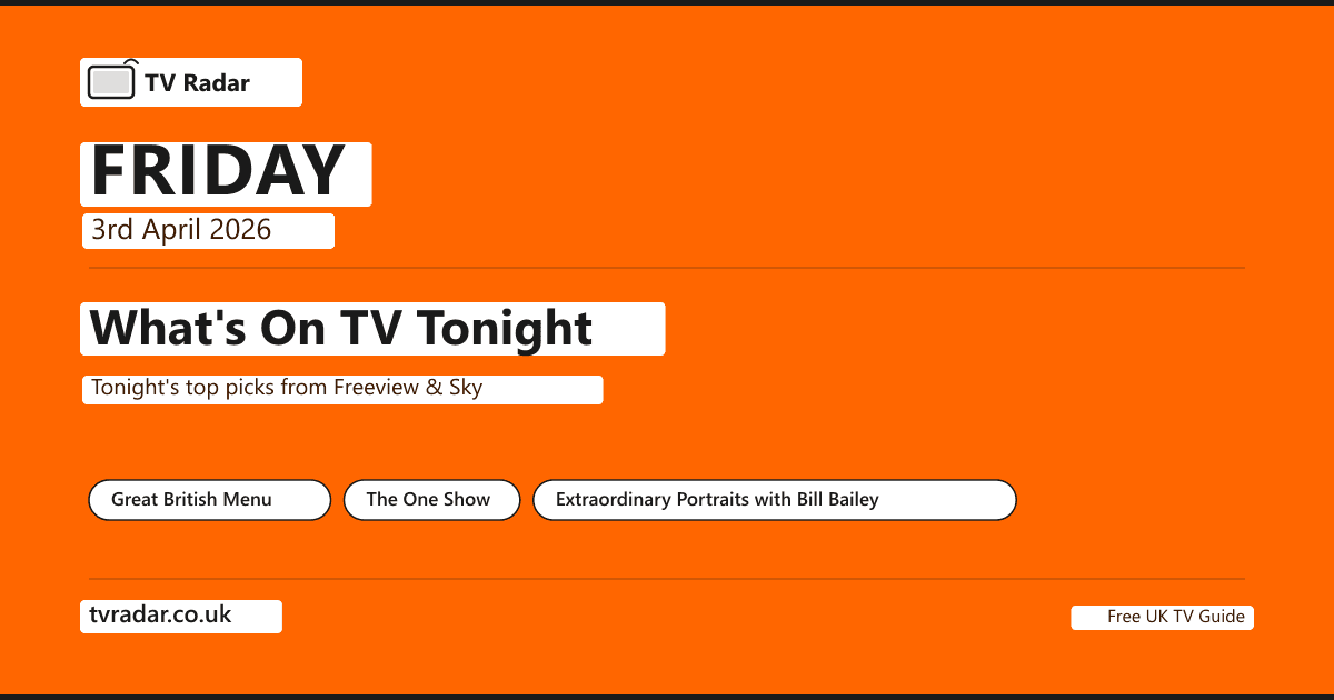 What's On TV Tonight Good Friday 3 April 2026