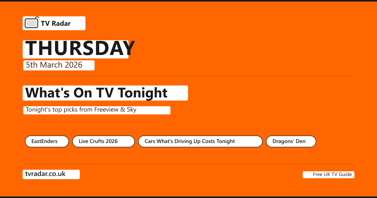 What's On TV Tonight Thursday 5 March 2026