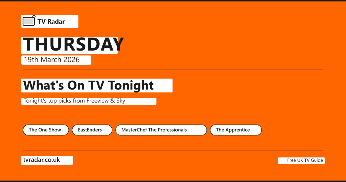 What's On TV Tonight Thursday 19 March 2026